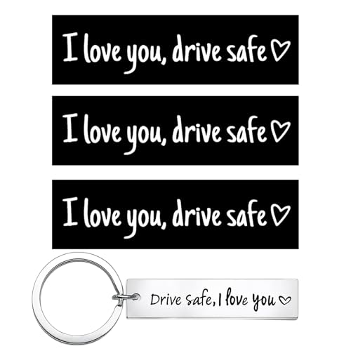Drive Safe I Love You, 4 Pack Car Safety Accessories,