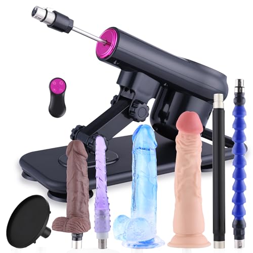 Sex Machine Remote Control Adult Machine 3XLR Sex Toys Machine with 8 Attachments Dildo Machine for Men and Women Automatic Thrusting Machine with Realistic Dildo