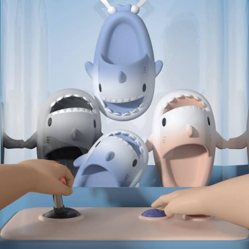 Generic Cloud Shark Slippers for Kids, Thick Sole Cute Gradient Color Slides Children,Comfortable Beach Bathroom Couple Shark Sandals3