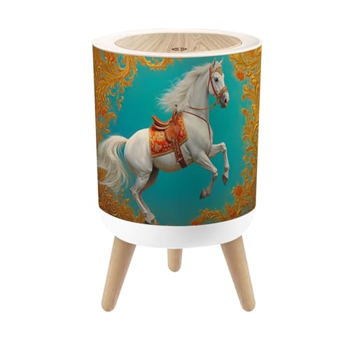 Caneca de basura redonda con tapa 7 litros
