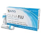 Guna Flu for Relief of Flu-Like Symptoms, Body Aches, Headache, Fever, Chills and Fatigue 6 Tubes