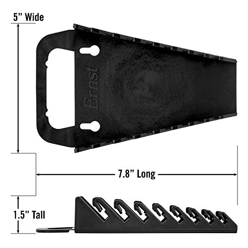 Image of Ernst Manufacturing 5047-Black Gripper 8-Wrench Organizer Color: Black Style: 8-Wrench Model: 5047-Black (Hardware & Tools Store)