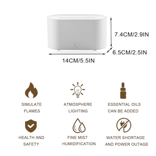 Difusor aromático eléctrico ThreeH Flame 130ml Ultrasonico miniatura 4