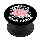Niedliche Seifenfigur Remember to Wash Hands PopSockets Klebender PopGrip