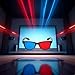 4Pcs Red and Blue 3D Glasses Universal TV Movie Dimensional Video Frame 3D Glasses DVD Game Glass 3D Style Glasses for 3D Movies Games,3D Viewing Glasses,Light Simple Design,Accessories