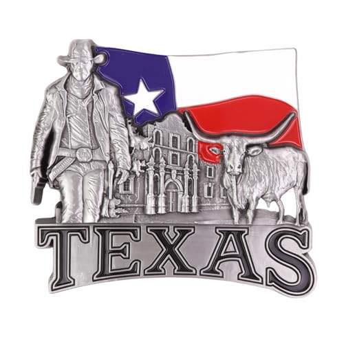 Imán Decorativo Texas Cowboy 2.14 x 2.8 pulgadas