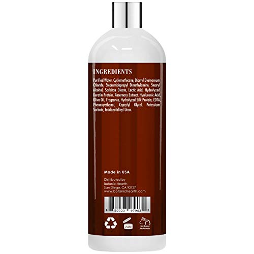 Botanic Hearth Keratin Anti Frizz Hair Serum For Frizzy And Damaged Hair, Infused With Keratin Protein & Olive Oil, Strengthens & Protects, All Hair Types - Smooth & Silky Feel, Men & Women - 8 Fl Oz #TOP6