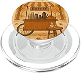 Cozy Autumn Cafe Cat Pumpkins Illustration Art