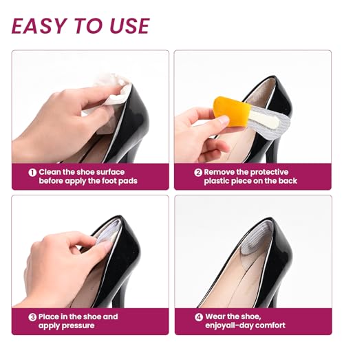 Image of Heel Pads Grips for Women Shoes - Bukihome Strong Adhesive Heel Cushion Inserts Prevent Slipping, Rubbing, Blisters, Foot Pain, Improve Shoe Fit - Heel Pad for Shoe Too Big (Gray,3 Pairs)
