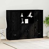 Finition Texturée : Le highboard a une finition qui lui donne une sensation agréable et une profondeur