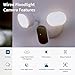 Arlo Wired Floodlight Camera, Home Security Camera with 2K Video and HDR, 2000 Lumens, Integrated Siren, Weather-Resistant, Color Night Vision, 160º Field of View, 2-Way Audio, White (2025)