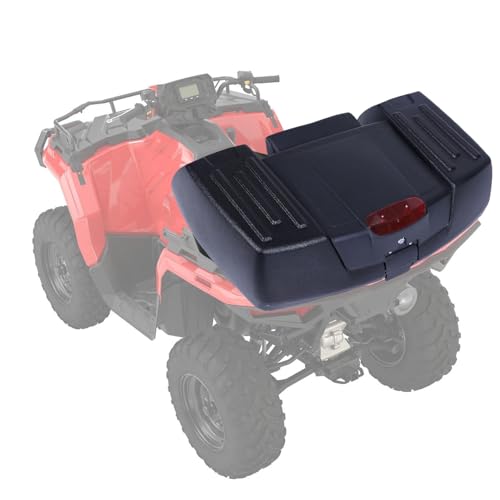 Fabater ATV-Aufbewahrungsbox Hinten, Fassungsvermögen 80 Liter, Regenfester, Leichter Kofferraum mit Rückenlehne und Sicherheitsschloss für ATV-UTV-Fahrer