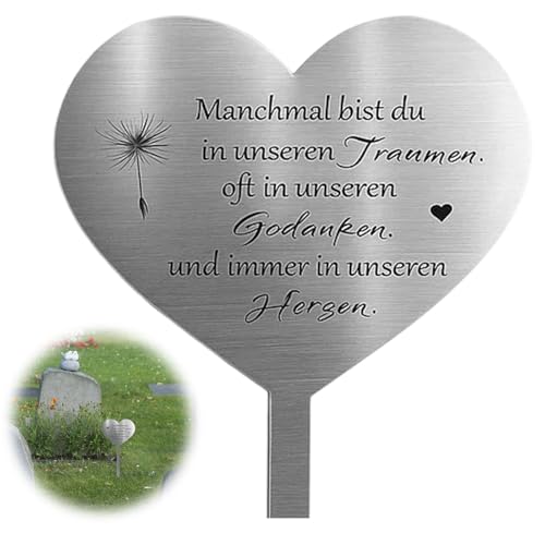 ZexJpr Grabschmuck Wetterfest, Grabdekoration Wetterfest Mit Engel Für Grab, 28x12x0.5cm Grabschmuck Herz, Outdoor Memorial Friedhof Deko für Grabschmuck, Souvenirs, Gartendekoration ZexJpr Grabschmuck Wetterfest, Grabdekoration Wetterfest Mit Engel Für Grab, 28x12x0.5cm Grabschmuck Herz, Outdoor Memorial Friedhof Deko für Grabschmuck, Souvenirs, Gartendekoration