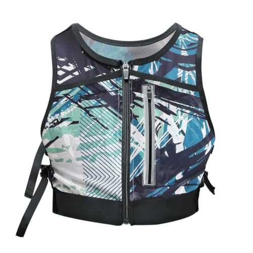 Mochila chaleco running azul para deporte al aire libre y rutas