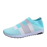 Sohlenmaterial: Gummi Damen Sneaker Atmungsaktive Turnschuhe Bequem Sportschuhe Slip On Jogging Fitness Schuhe Mesh Sneaker Slip On Canvas Flache Schuhe Elegant Frauen Beiläufige Sportschuhe
