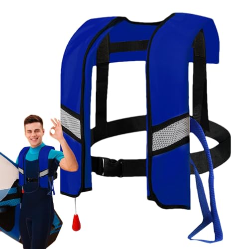 Chaleco de buceo para adultos, chaleco salvavidas, chaleco de pádel | Chaleco salvavidas clásico para adultos | Chaleco salvavidas para adultos de Nylon automático hinchado, chaqueta flott