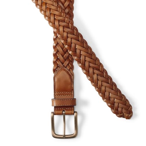 Lands' End Men's Leather Braid Belt3