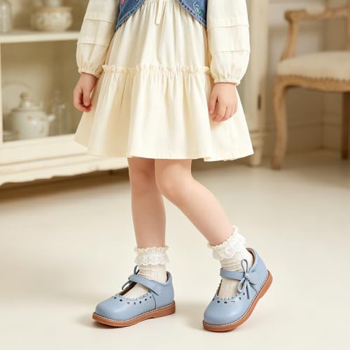 Image of GINFIVE Toddler Girls Mary Jane School Oxford Dress Flat Shoes for Wedding