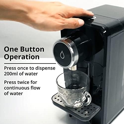 Ex-Pro One Button Instant Hot Water Dispenser, 2600W, 2.5L Tank with Fast Boil, Adjustable Cup Height, Boil Dry & Overheat Protection