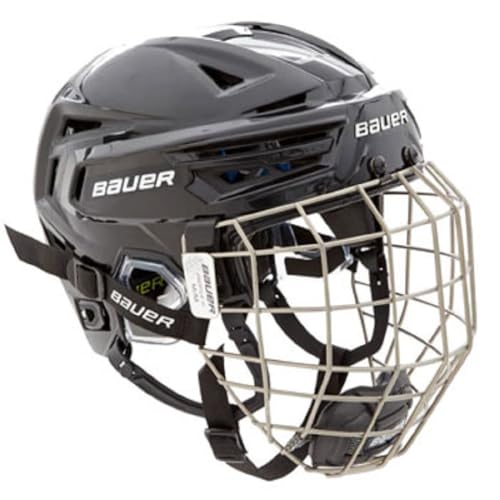 Bauer Reakt 150 Helm Combo für Eishockey, Größe S, Farbe Schwarz