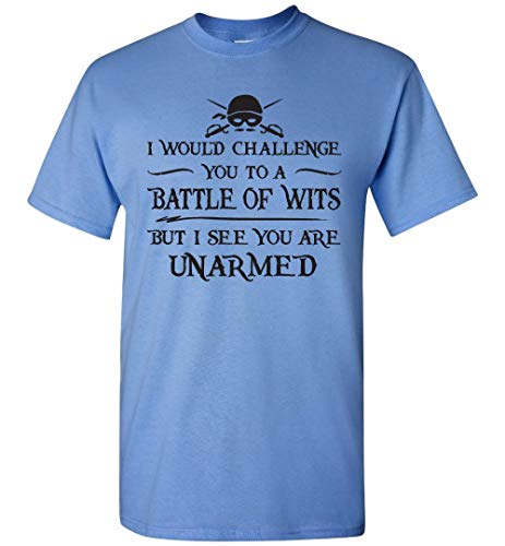 The Princess Bride T-Shirt - Battle of Wits (Carolina Blue 2XL)