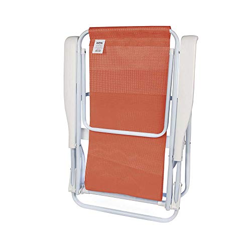 Cadeira Reclinável Aço 8 Posições Coral Mor