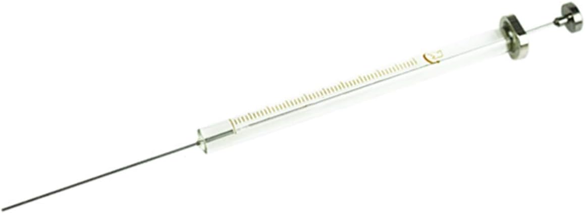 50ul Glass Micro Syringe Lab Microliter Trace Injector With Flat Needle Tip