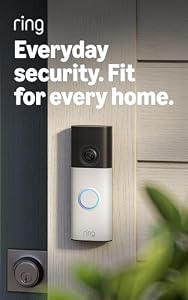Ring Battery Video Doorbell (newest gen) | DIY Wireless Doorbell Camera | Retinal 2K | 6x Zoom | Night Vision | Easy to install | Non-removable Battery | 30-day free trial of Ring Subscription Plan