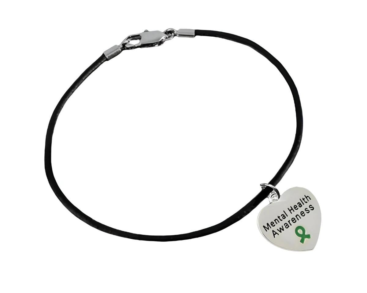 Stylish Black Cord Charm Bracelet - Support All Causes with Style - Handcrafted Design for Fashion and Advocacy