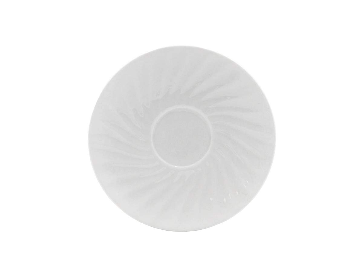 Lynns Paradise Imperial White 6-Inch Saucer Set Embossed Porcelain Finish, Ideal for Cereal, Sides, or Appetizers, Versatile for Soup, Salad, or Fruit Classic White Dinnerware, Set of 6