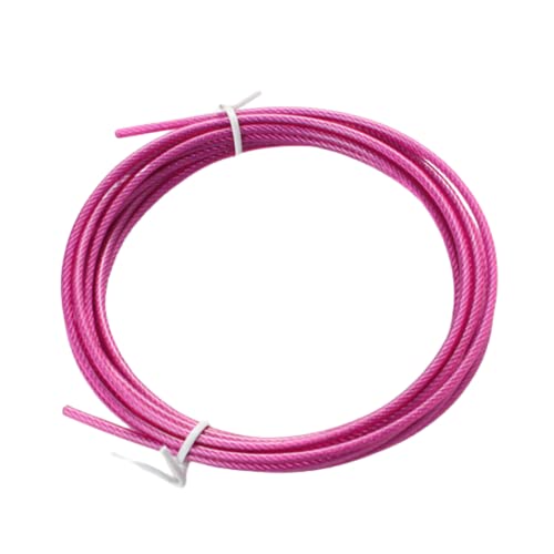corda de pular com rolamento Rosa + cabo aço rosa