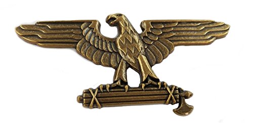 Roman Eagle/Rome SPQR Standard/War WW2 Italian Pin/Broach (Gold)