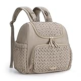 mommore Wickeltasche, kleiner Wickelrucksack, stylischer Baby Reiserucksack mit isolierten Fächern, Wickelunterlage und Kinderwagenbefestigungen