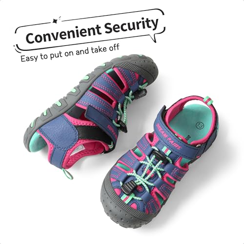 Image of DREAM PAIRS Boys Girls Closed-Toe Outdoor Summer Sport Sandals(Toddler /Little Kid /Big Kid)