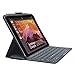 Price comparison product image Logitech Slim Folio iPad Case with Wireless Bluetooth Keyboard, iPad 5th & 6th Generation (Models: A1893, A1954, A1822, A1823), 14 iOS Shortcut Keys, 4 Year Battery Life, QWERTY UK Layout - Black