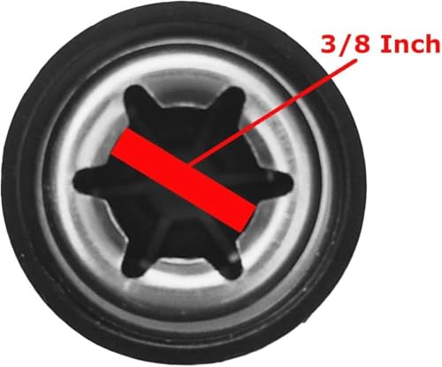 Quadrapoint Hub Caps for Bike/TRIKES Compatible with Popular Red Wagon Brand - fits 3/8 Axle Diameter (Black)