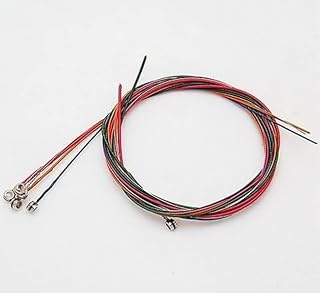 Colorful 6pcs Rainbow Colored Steel Strings for 6 String Guitar, Guitar Strings, Acoustic Guitar Strings, Replacement Steel String for Acoustic Guitar Acoustic Guitar Strings