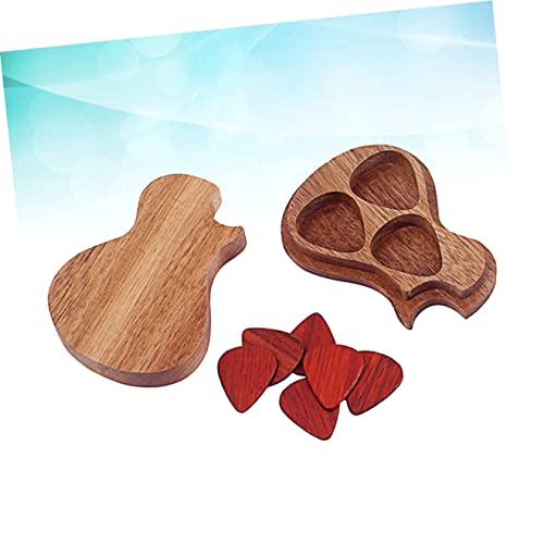 Vaguelly Cadeau Plectre Organisateur Accessoires En Bois Contenant Exquis Cadeaux Médiators Brun Portable Guitariste… - Les Beatles, Paul McCartney, John Lennon, RIngo Starr, George Harrison Vaguelly Cadeau Plectre Organisateur Accessoires En Bois Contenant Exquis Cadeaux Médiators Brun Portable Guitariste… – Image 3