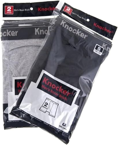 Knocker Men's 4 Pack of Boxer Briefs Underwear2