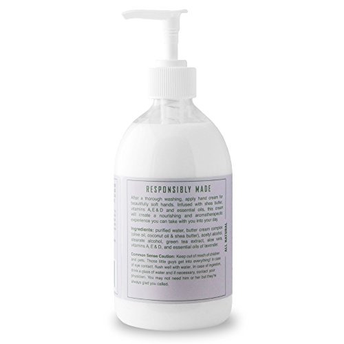Rebel Green Luxe Hand Cream, Natural Hand and Body Lotion, Lavender & Grapefruit, 16 Ounce Bottle (Pack of 4) - Thumbnail 6