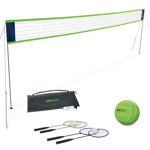 WildSports 2-in-1 Volleyball & Badminton Set
