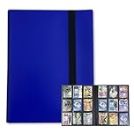Vivva 9 Pocket Card Binder, Premium Trading Card Binder, 360/540 Double Sided Pocket PU Collection Binder, Collector Album, Card Folder for MTG, TCG, Sports Cards (360 pockets(Blue))