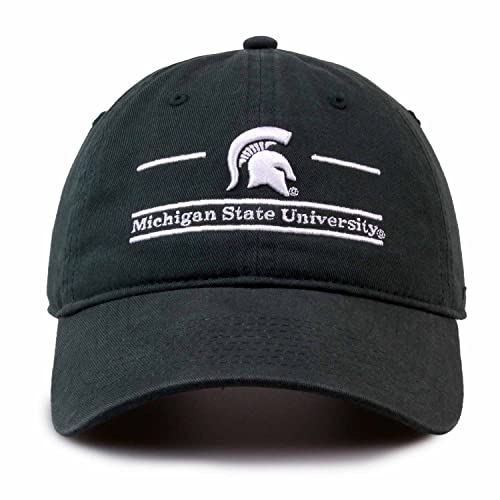 The Game NCAA Adult Bar Hat - Garment Washed Twill - Embroidered Design - Elevate Your Style and Show Your Team Spirit (Michigan State Spartans - Green, Adjustable)