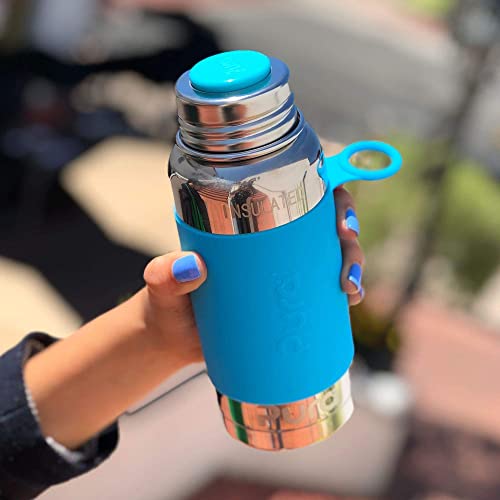 Pura Kiki Bottle Silicone Sealing Disks | Plastic-Free, Medical Grade, Unbreakable, Airtight | Baby Formula Milk, Food Storage, Breastmilk Storage For Travel | 3-Piece (Blue, Orange, Green) #TOP7