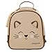 Camomilla Milano Zaino Donna, Zainetto Bambina e Ragazza, Lavoro, Scuola, Viaggio, Chiusura Zip, Similpelle, Collezione Lovely Friends Cat, Colore Beige