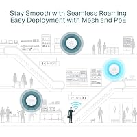 TP-Link EAP683 UR Wi-Fi 6 Access Point AX6000 Dual-Band, Omada SDN, Zentrales Management, 1× 2,5 Gigabit-Port, Omada Mesh WLAN, 802.3at PoE+, DC-Adapter Nicht enthalten, VLAN, bis zu 16 SSIDs – Ansicht 6