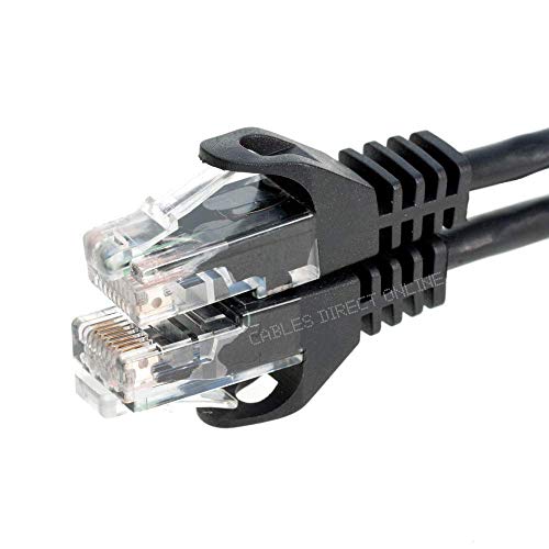 Cables Direct Online Snagless Cat5E Ethernet Network Patch Cable Black 50 Feet #TOP5