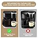 12-CUPS Coffee Maker Glass Carafe Replacement Compatible with Keurig K-Duo 5100 Single Serve K-Cup Pod & Carafe Coffee Maker, (NOT Fit K-Duo 5000 Essentials Model)