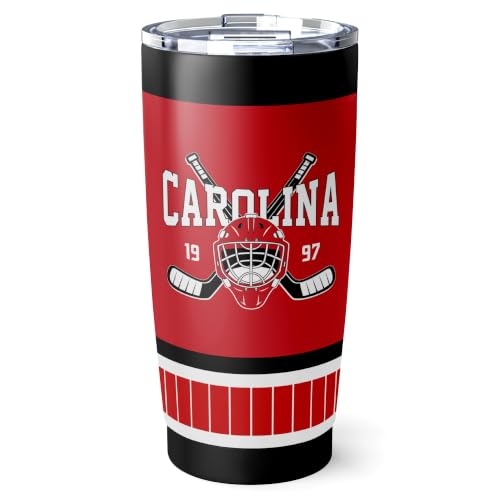 Image of ANTKING Carolina Tumbler 20oz Custom Name Number Travel Mug Gifts | Stainless Steel Insulated Coffee Cup for Men Women