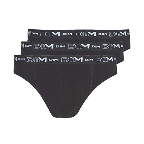 DIM Slip Homme Coton Stretch Confort x3, Noir, 3XL DIM Slip Homme Coton Stretch Confort x3, Noir, 3XL